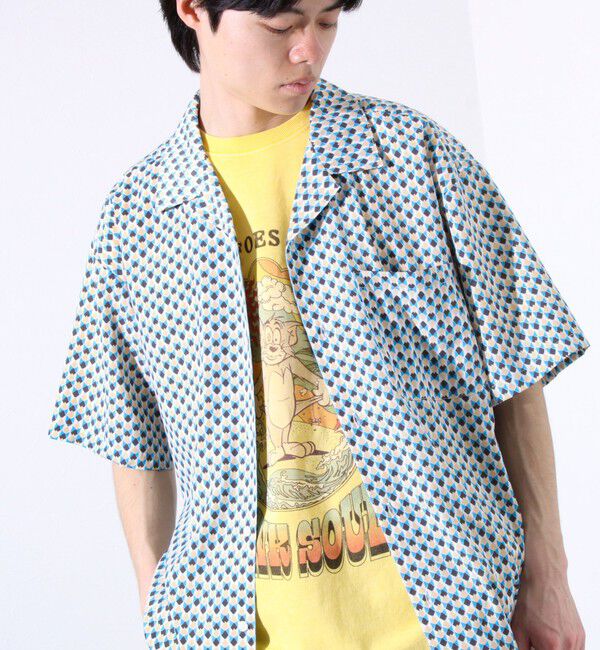 GLOSTER「【GLOSTER/グロスター】オールオーバーパターン シャツ 柄シャツ アロハシャツ オープンカラー」|シャツ・ブラウス|