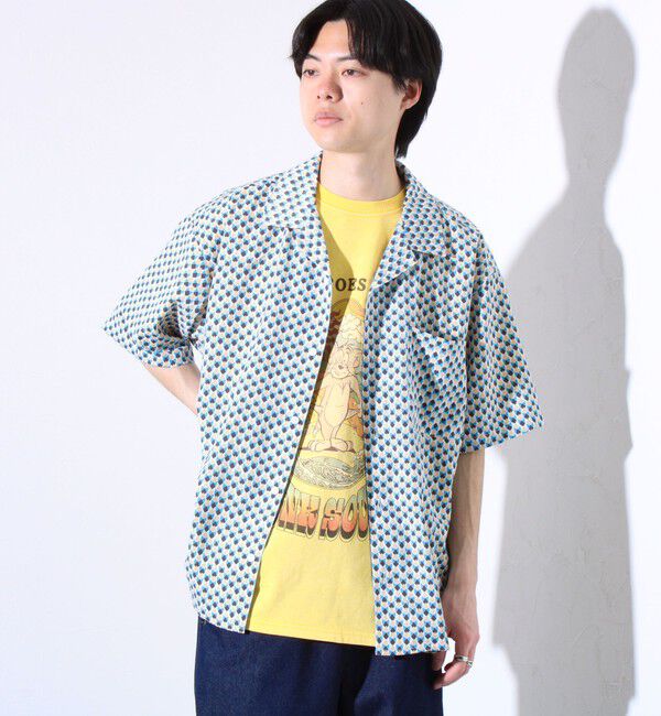 GLOSTER「【GLOSTER/グロスター】オールオーバーパターン シャツ 柄シャツ アロハシャツ オープンカラー」|シャツ・ブラウス|