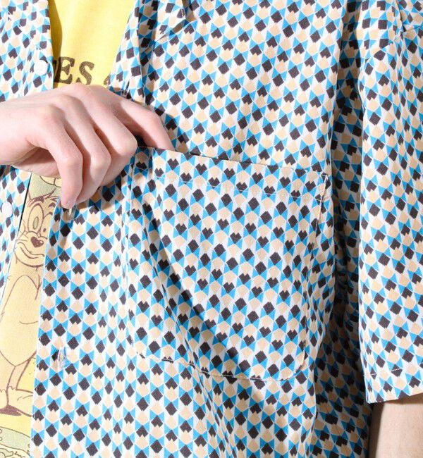 GLOSTER「【GLOSTER/グロスター】オールオーバーパターン シャツ 柄シャツ アロハシャツ オープンカラー」|シャツ・ブラウス|