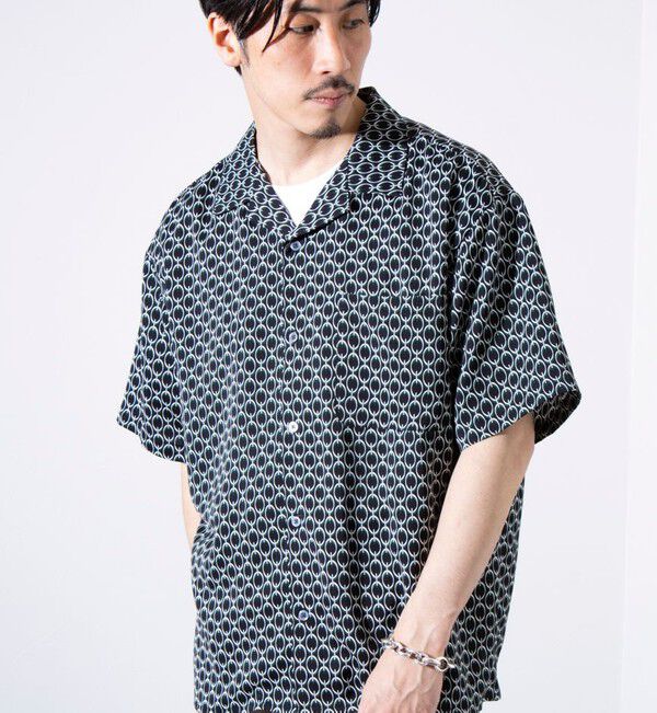 GLOSTER「【GLOSTER/グロスター】オールオーバーパターン シャツ 柄シャツ アロハシャツ オープンカラー」|シャツ・ブラウス|
