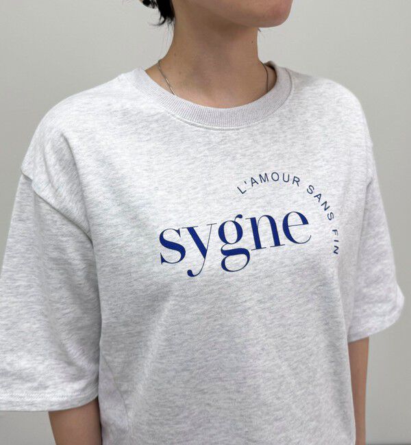 fredy emue「ミニ裏毛5分袖ロゴスウェットプルオーバー」|スウェット・ジャージ|