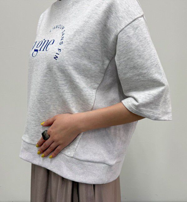 fredy emue「ミニ裏毛5分袖ロゴスウェットプルオーバー」|スウェット・ジャージ|