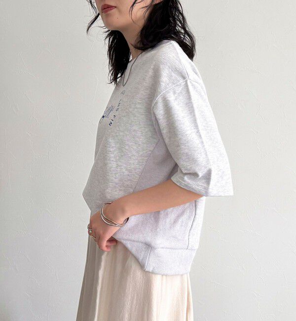 fredy emue「ミニ裏毛5分袖ロゴスウェットプルオーバー」|スウェット・ジャージ|