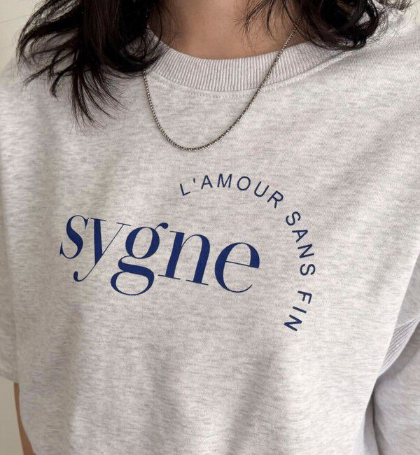 fredy emue「ミニ裏毛5分袖ロゴスウェットプルオーバー」|スウェット・ジャージ|