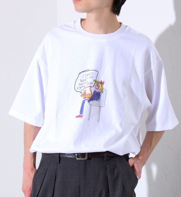 GLOSTER「イラストレーター【ogwillust/オガワナツミ】 コラボ プリントTシャツ」|Tシャツ・カットソー|