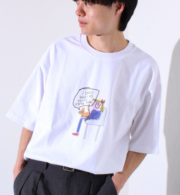 GLOSTER「イラストレーター【ogwillust/オガワナツミ】 コラボ プリントTシャツ」|Tシャツ・カットソー|