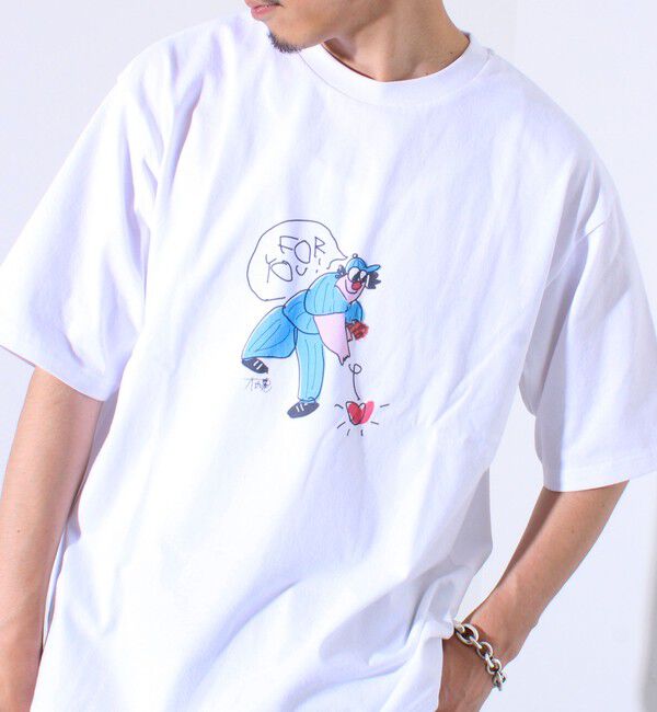 GLOSTER「イラストレーター【ogwillust/オガワナツミ】 コラボ プリントTシャツ」|Tシャツ・カットソー|