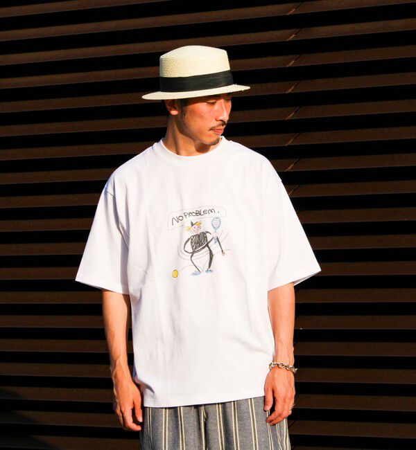 GLOSTER「イラストレーター【ogwillust/オガワナツミ】 コラボ プリントTシャツ」|Tシャツ・カットソー|