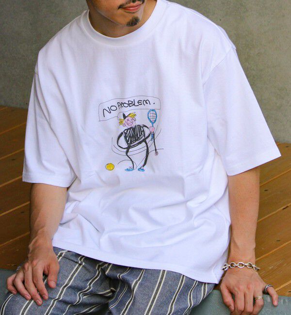 GLOSTER「イラストレーター【ogwillust/オガワナツミ】 コラボ プリントTシャツ」|Tシャツ・カットソー|