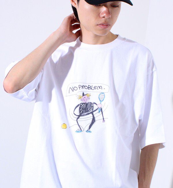 GLOSTER「イラストレーター【ogwillust/オガワナツミ】 コラボ プリントTシャツ」|Tシャツ・カットソー|