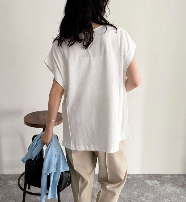 fredy emue「ライトドライ天竺タックプルオーバー」|Tシャツ・カットソー|