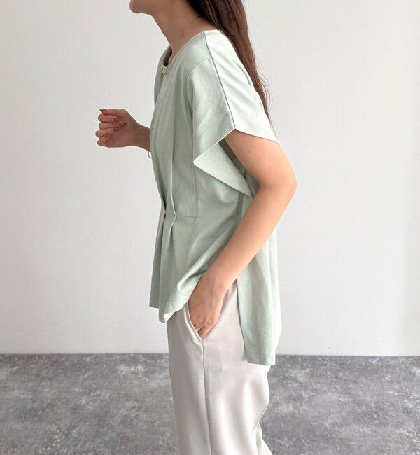 fredy emue「ライトドライ天竺タックプルオーバー」|Tシャツ・カットソー|