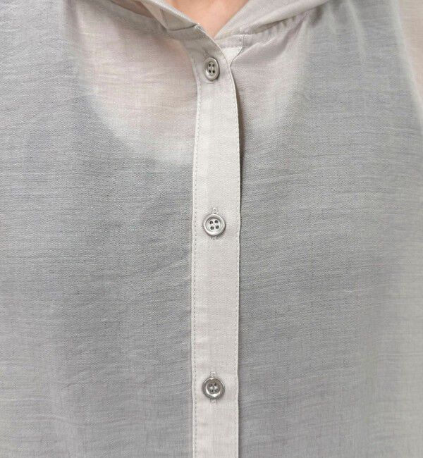 fredy emue「シアーフーディハーフスリーブシャツ」|シャツ・ブラウス|