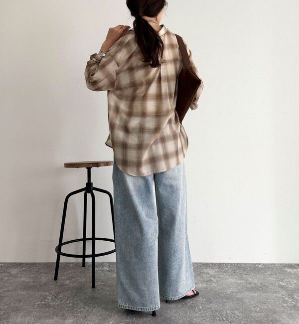 fredy emue「オンブレーチェック柄シャツ」|シャツ・ブラウス|