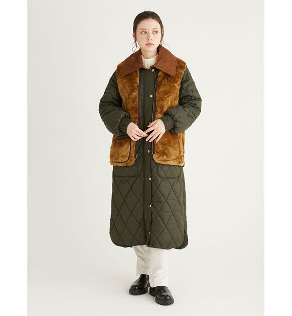 GLOSTER「【BARBOUR/バブアー】フロントジップ ファー ライナー ベスト」|ベスト・ジレ|