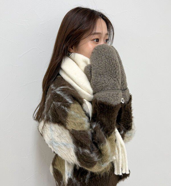 fredy emue「【Coldbreaker/コールドブレーカー】フィンガーホールボアミトン」|手袋|ブラウン