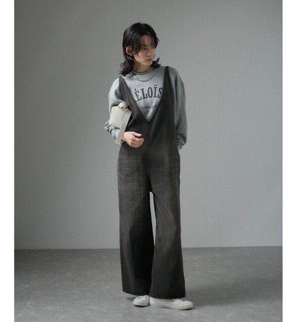 SALON adam et rope'「【WEB限定】デニムサロペット」|オールインワン|