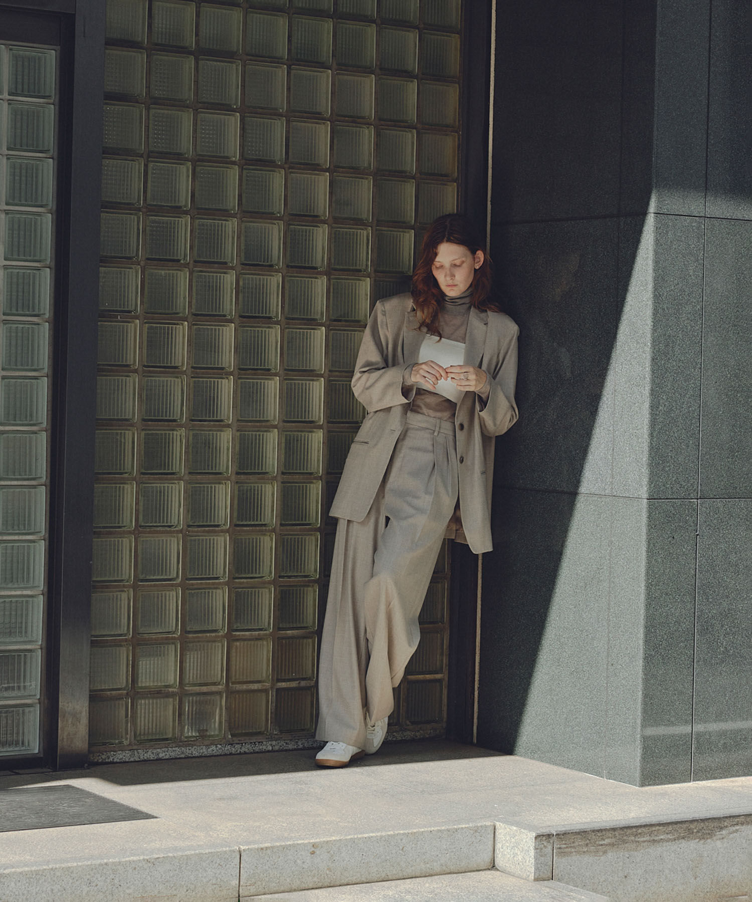 SALON adam et rope'「ハイカウントフラノジャケット」|テーラードジャケット|