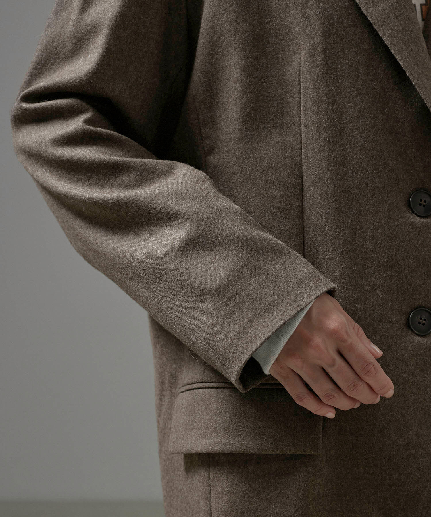 SALON adam et rope'「ハイカウントフラノジャケット」|テーラードジャケット|