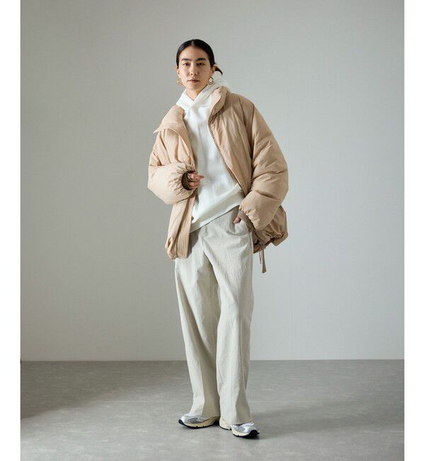 SALON adam et rope'「コットンライクスタイルアップパンツ」|スラックス|