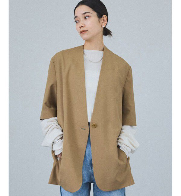 SALON adam et rope'「【Americana（アメリカーナ） for SALON】別注ジャケット」|テーラードジャケット|キャメル(25)