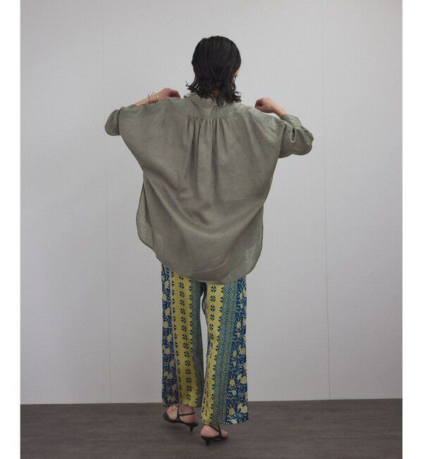 SALON adam et rope'「リネンオーバーシャツ［GENTLE LINEN］」|シャツ・ブラウス|