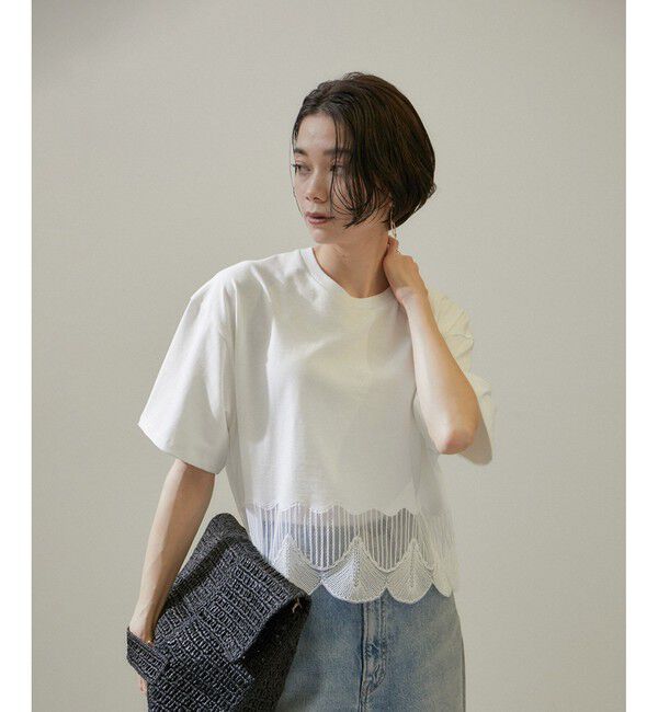 SALON adam et rope'「シェルスカラップTシャツ 2」|Tシャツ・カットソー|