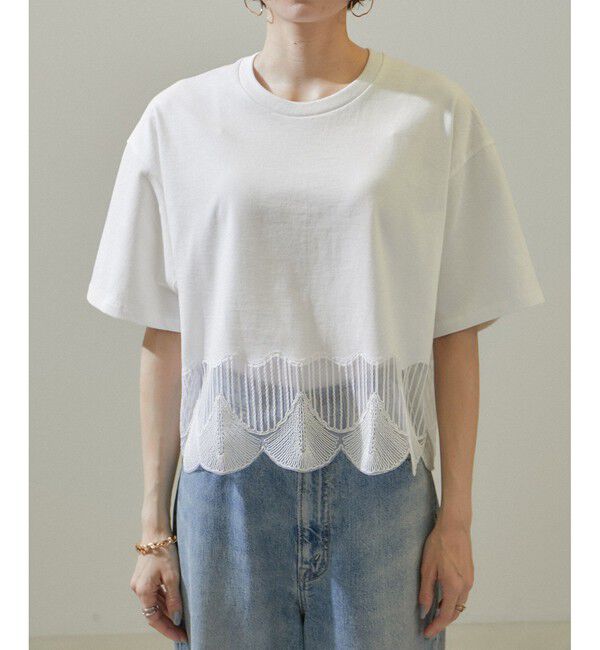 SALON adam et rope'「シェルスカラップTシャツ 2」|Tシャツ・カットソー|