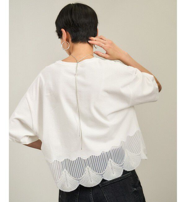 SALON adam et rope'「シェルスカラップTシャツ 2」|Tシャツ・カットソー|