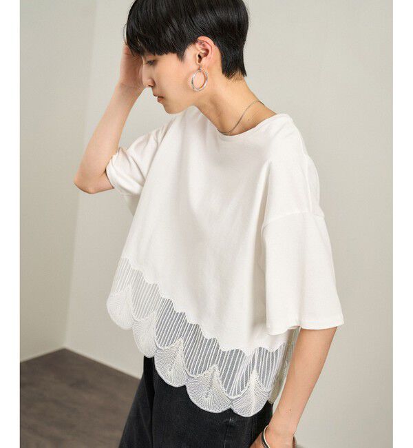 SALON adam et rope'「シェルスカラップTシャツ 2」|Tシャツ・カットソー|