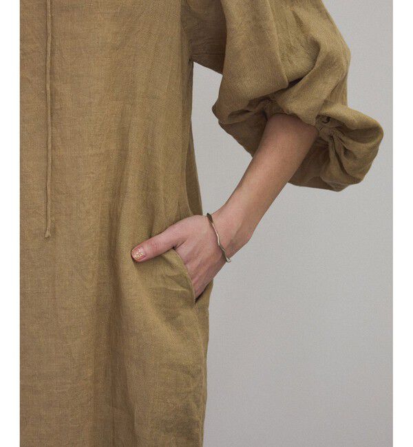 SALON adam et rope'「【WEB限定】ヨーロピアンフラックスリネンワンピース［洗える］」|ワンピース|