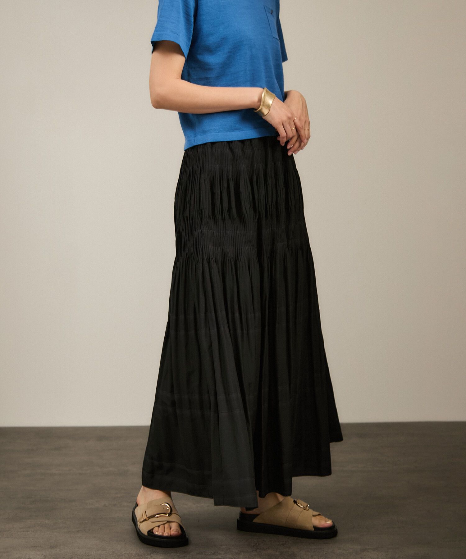 SALON adam et rope'「ダイヤプリーツスカート」|スカート|