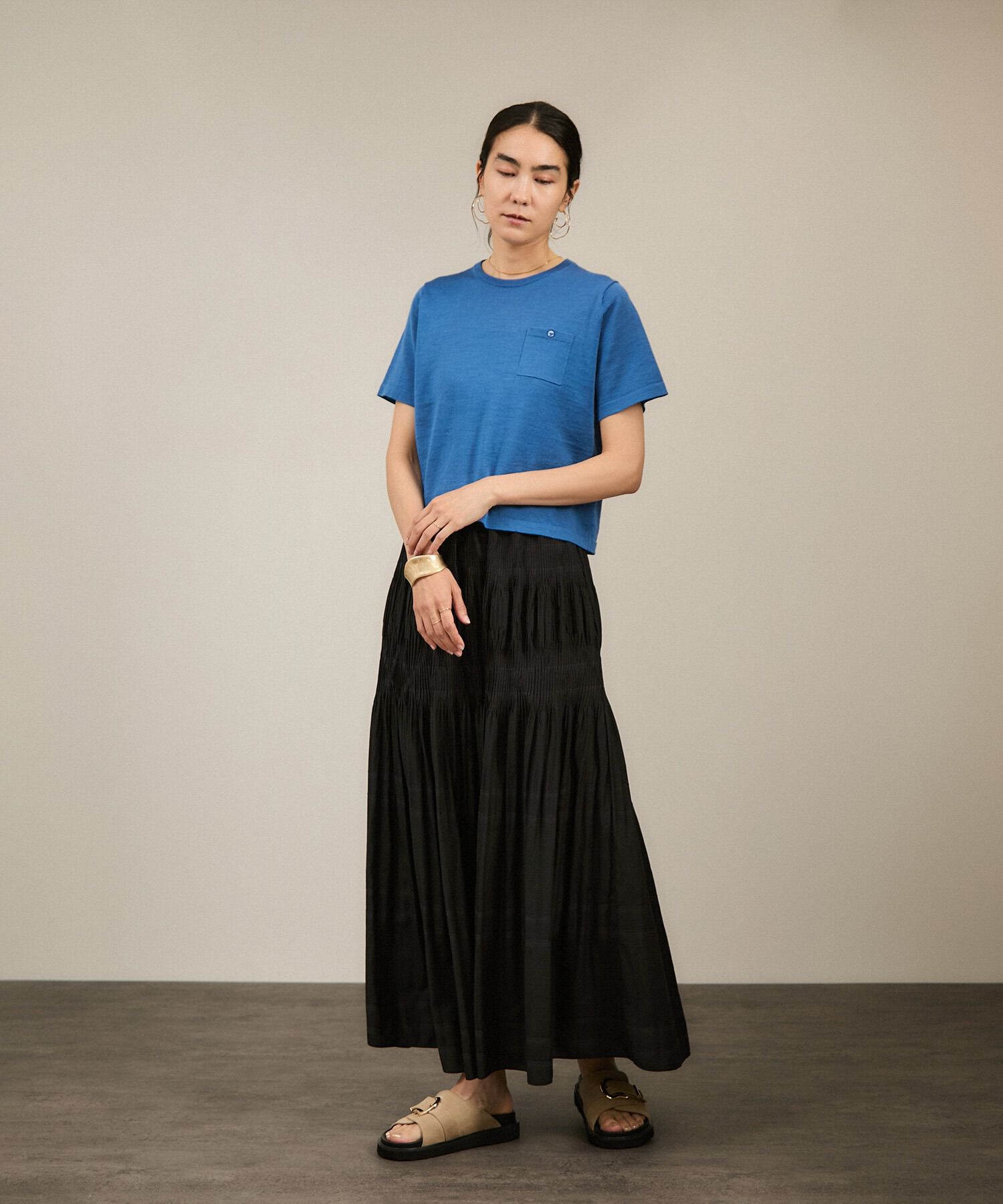 SALON adam et rope'「ダイヤプリーツスカート」|スカート|