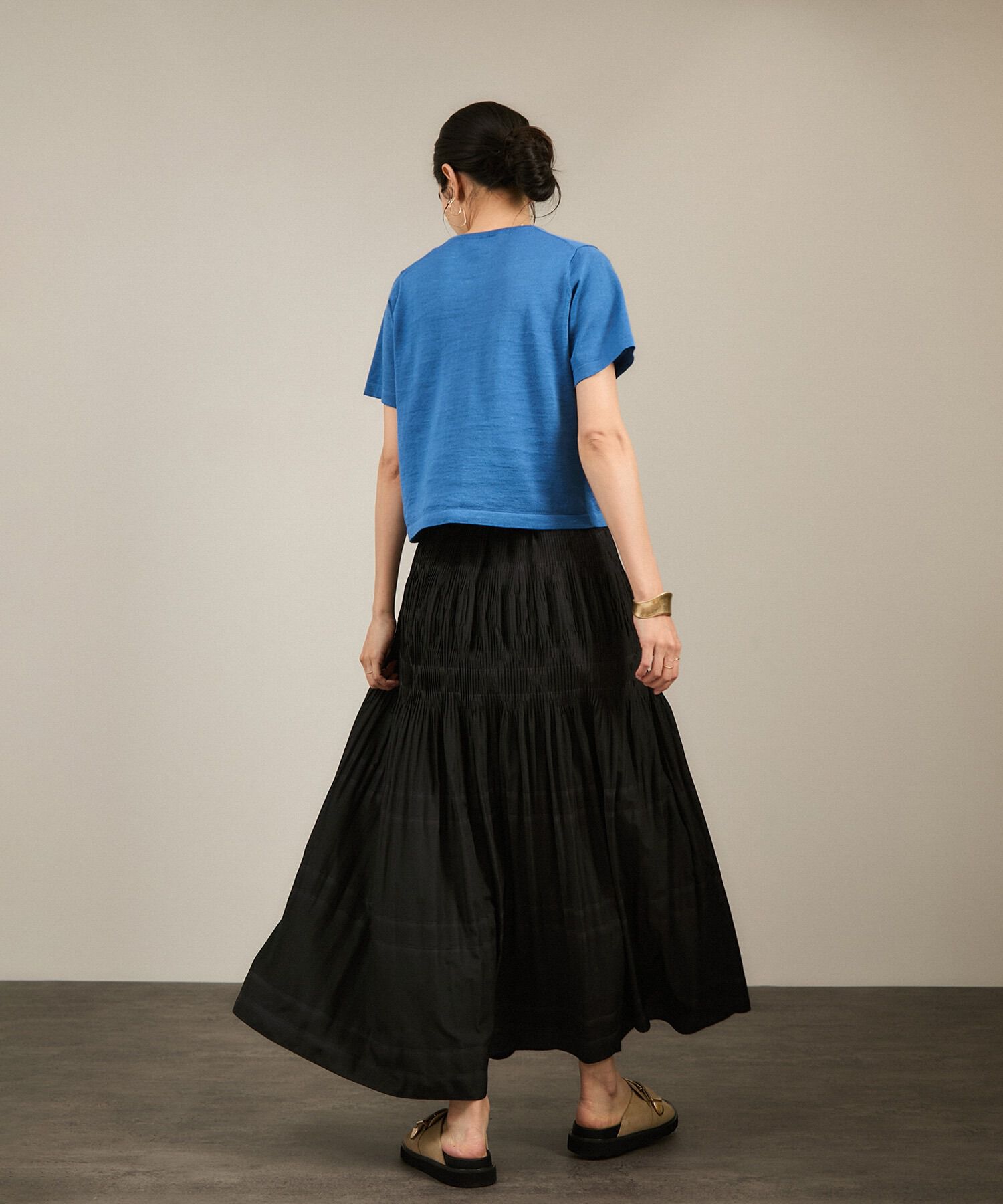 SALON adam et rope'「ダイヤプリーツスカート」|スカート|