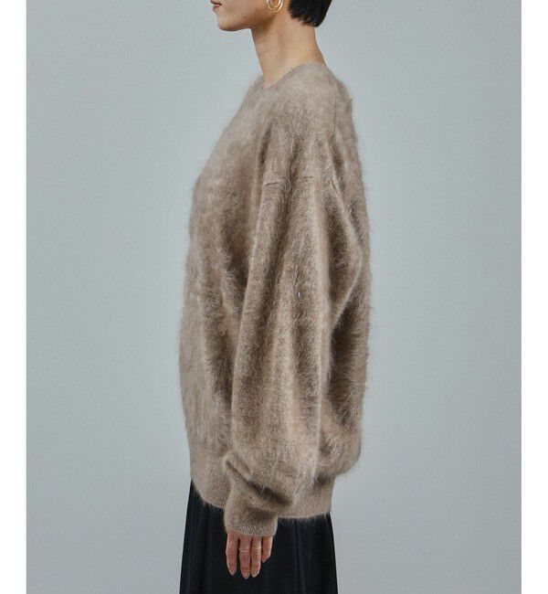 SALON adam et rope'「ブラッシュドカシミヤクルーネックニットプルオーバー」|ニット・セーター|
