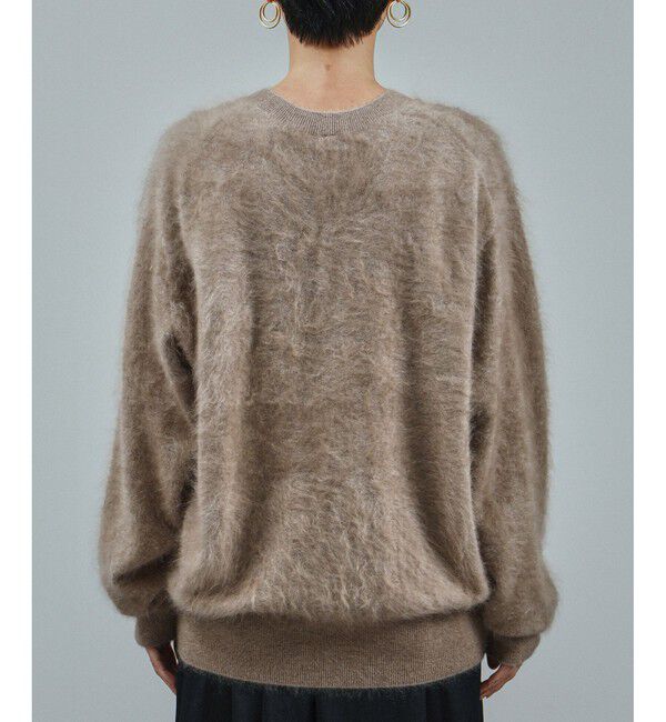 SALON adam et rope'「ブラッシュドカシミヤクルーネックニットプルオーバー」|ニット・セーター|