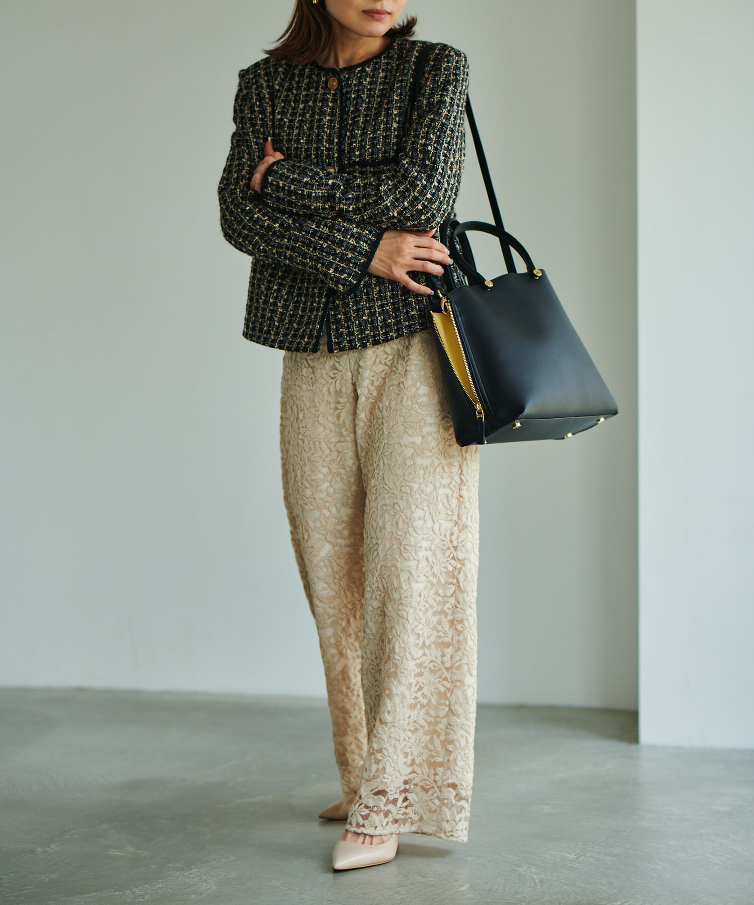 E'POR「【E'POR】Y BAG Medium（サイドジップトートバッグ）/一部WEB限定」|ハンドバッグ|