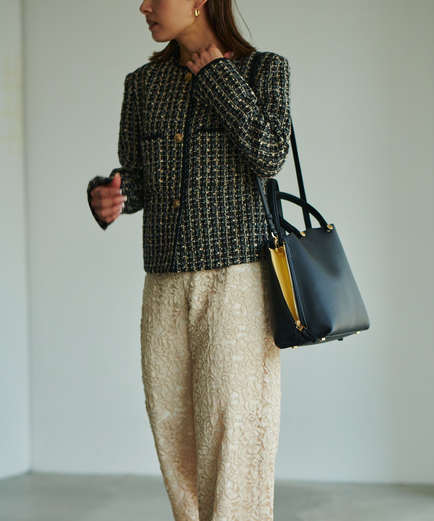 E'POR「【E'POR】Y BAG Medium（サイドジップトートバッグ）/一部WEB限定」|ハンドバッグ|