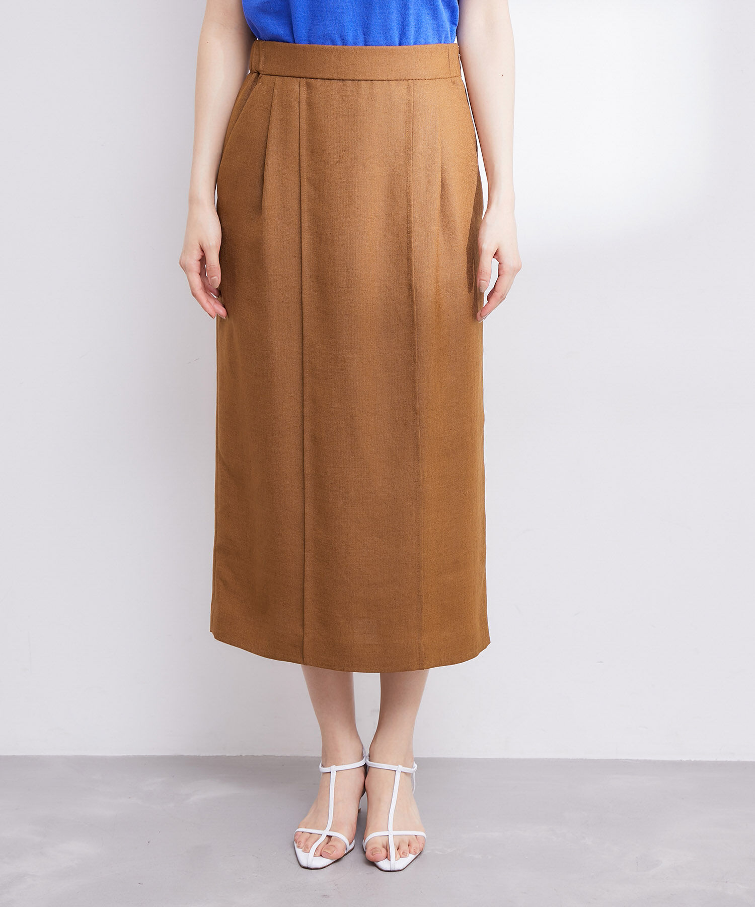 ROPE「【雑誌掲載】【洗える】ピンタックタイトスカート/セット対応」|スカート|