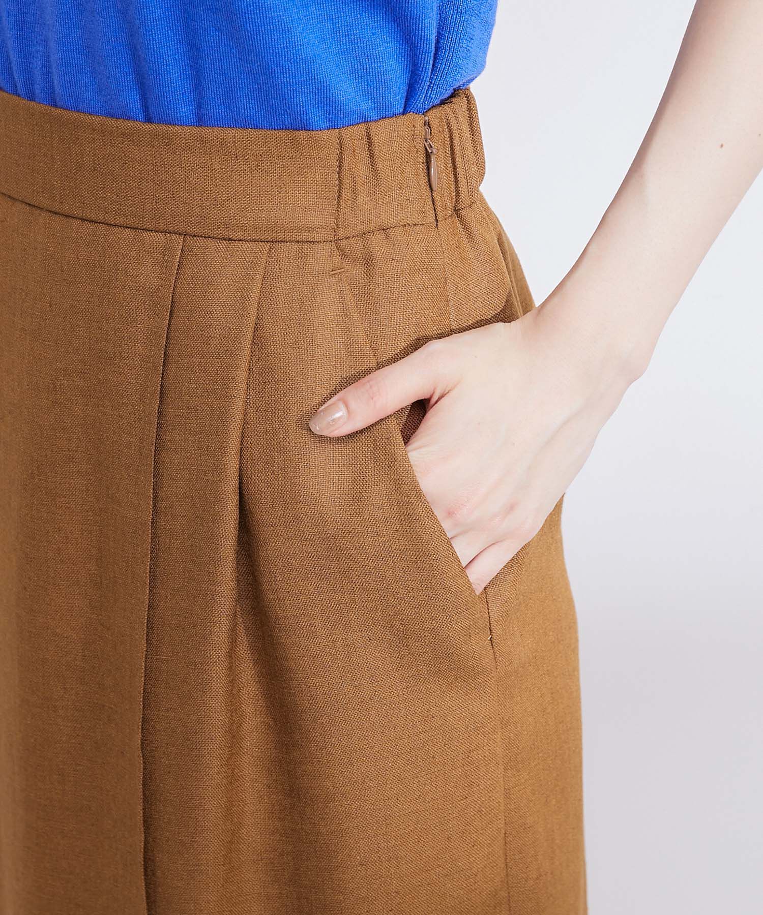 ROPE「【雑誌掲載】【洗える】ピンタックタイトスカート/セット対応」|スカート|