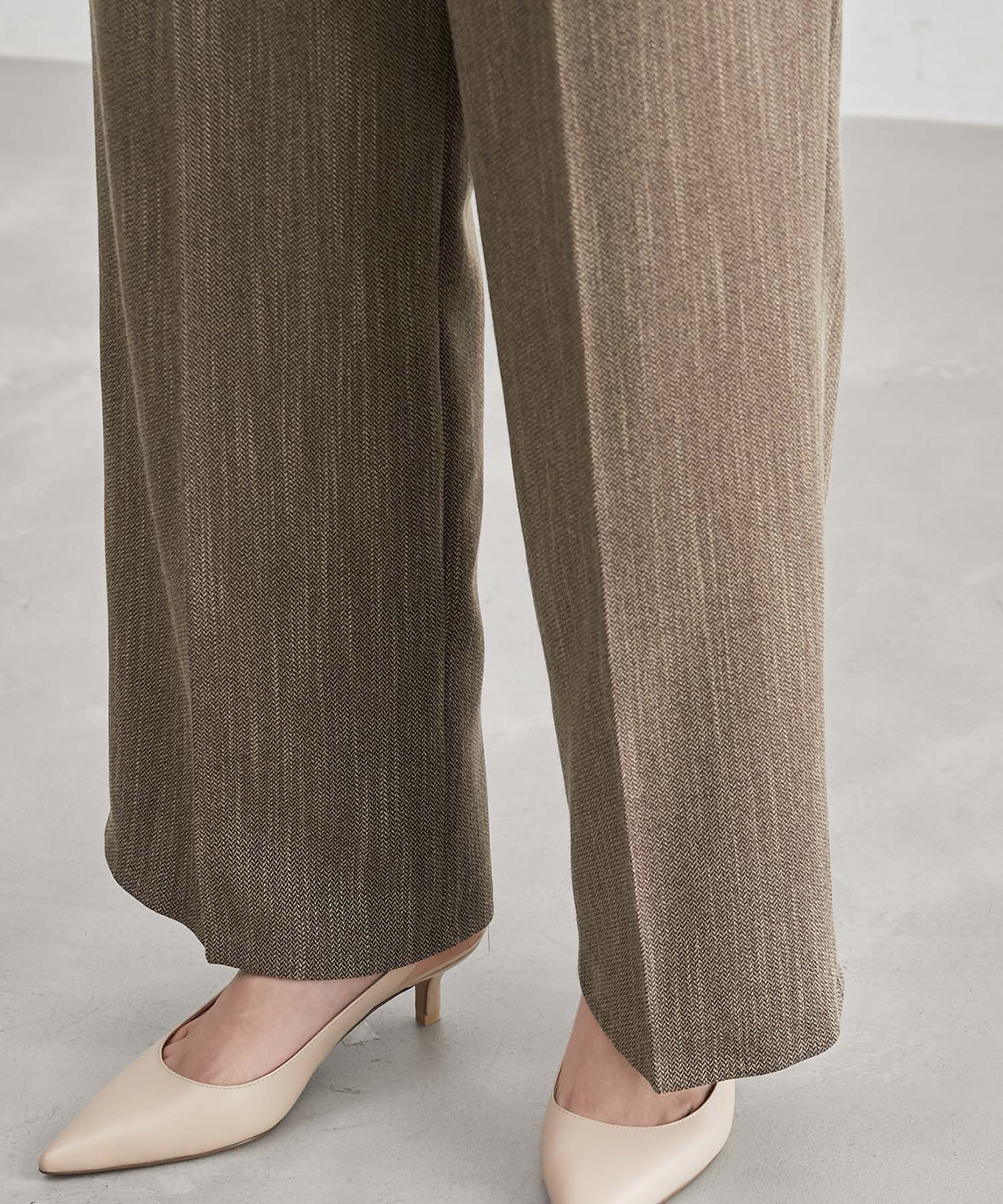 ROPE「ツイード調セミワイドパンツ/セットアップ対応」|その他|