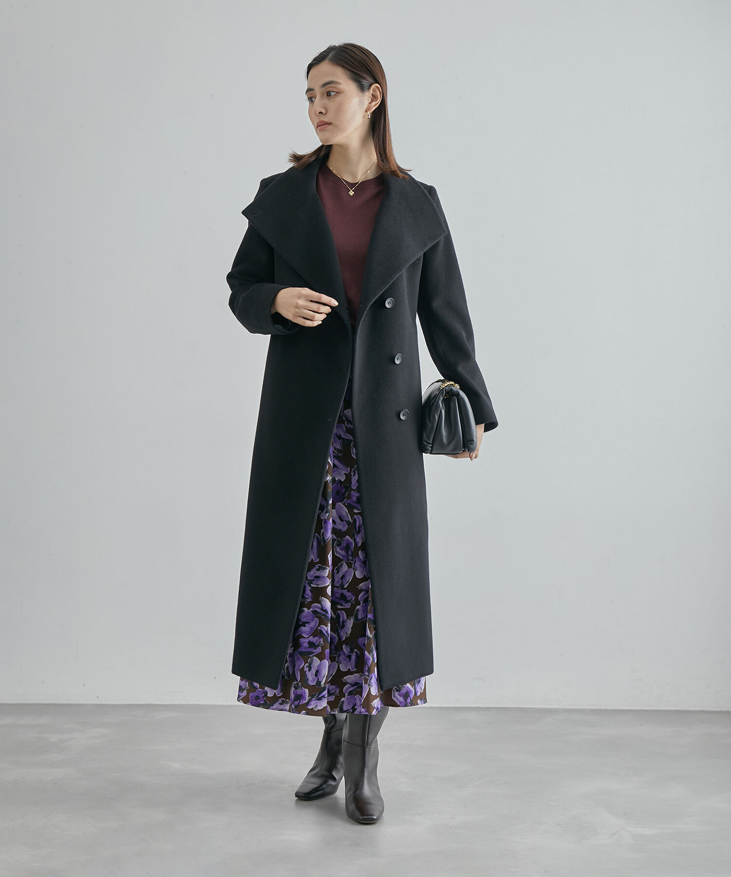 ROPE「2WAYプレミアムカシミヤロングコート」|チェスターコート|