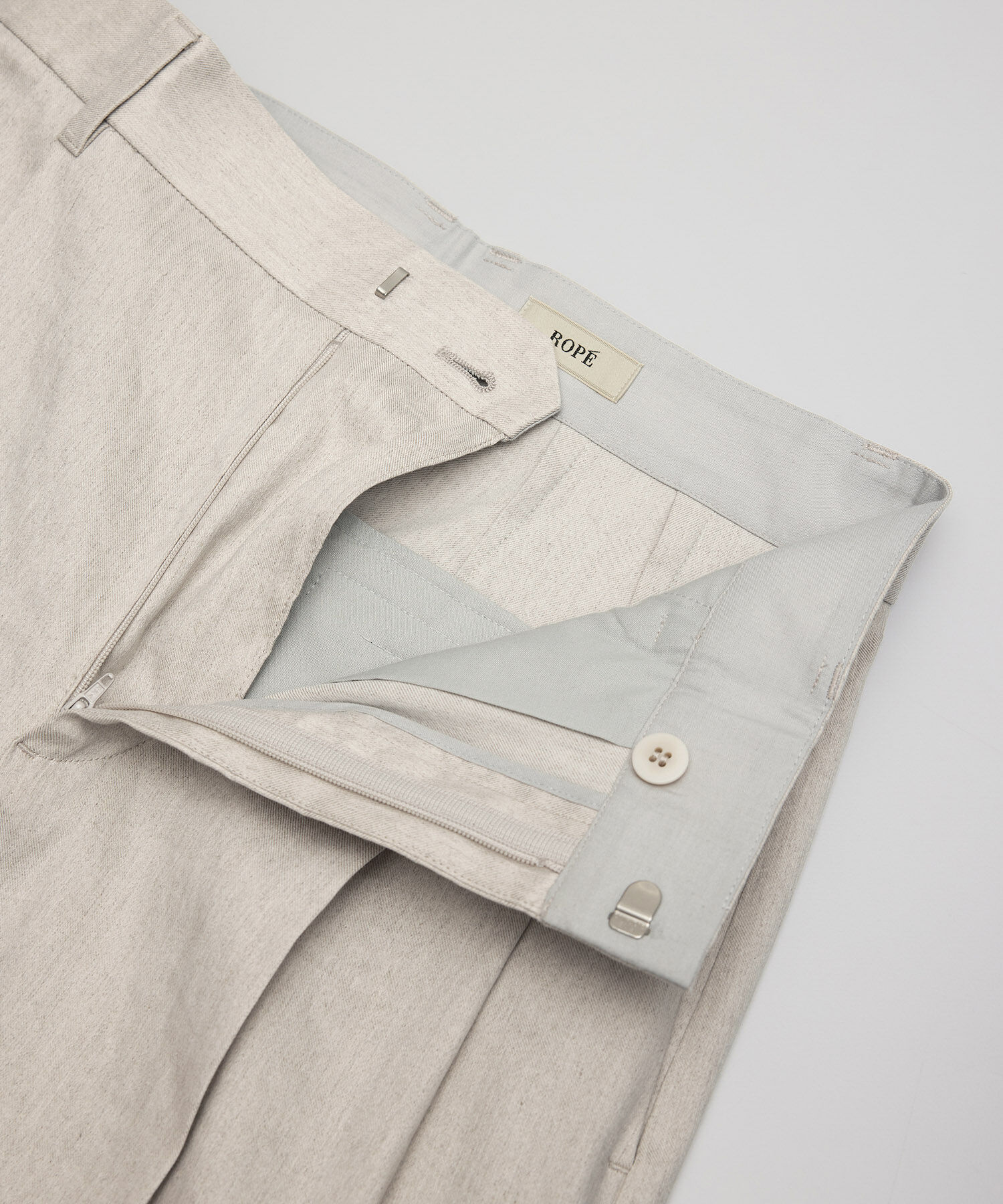 ROPE「ストレッチリネン2タックワイドパンツ/セットアップ対応」|その他|