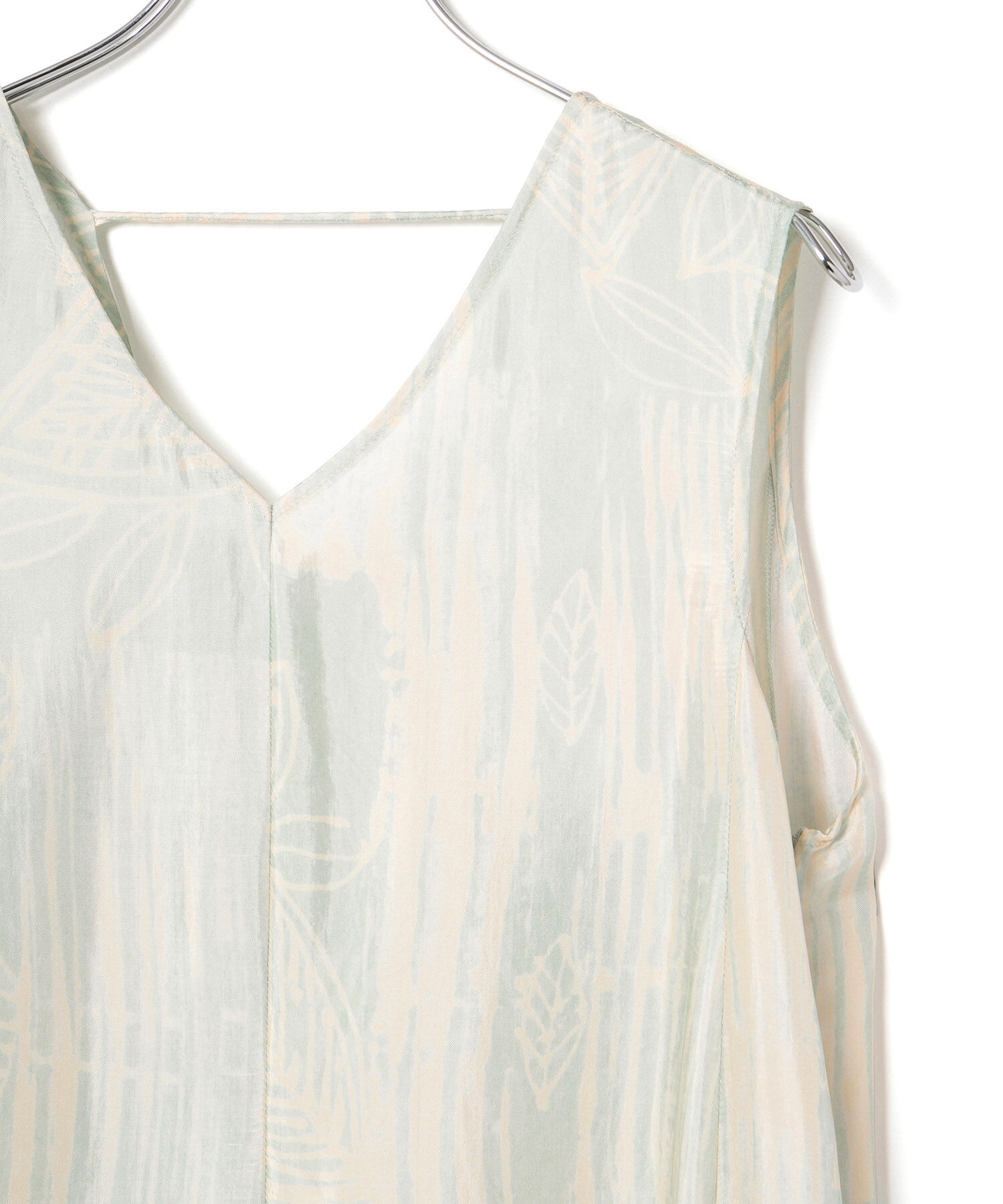 ROPE「【IPEKER】ニュアンスボタニカルAラインワンピース」|ワンピース|