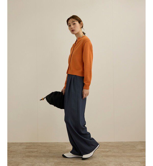 ROPE「【洗える】クルーネックミドルゲージカーディガン【オーガニックコットン】/セット対応」|ニット・セーター|