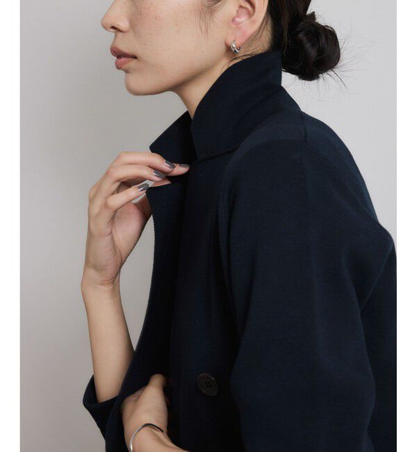 ROPE「ミラノリブ ニットダブルジャケット/イージーケア」|テーラードジャケット|