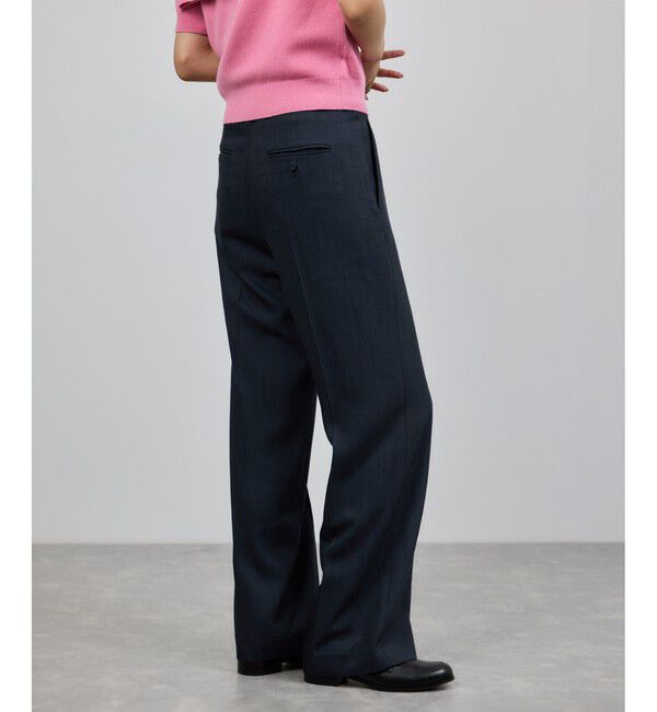 ROPE「センタープレスパンツ(トリアセテートツイル/デニムライク)」|チノ|