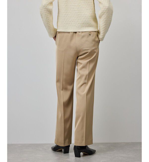 ROPE「センタープレスパンツ(トリアセテートツイル/デニムライク)」|チノ|