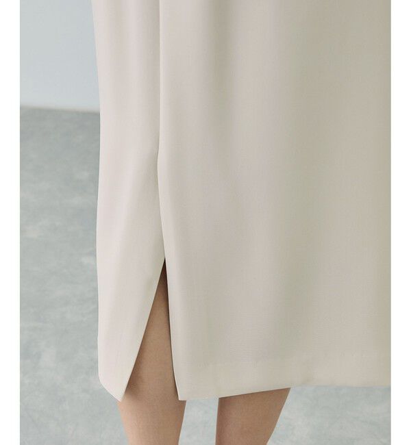 ROPE「トリアセダブルクロス ハイウエストタイトスカート/イージーケア・セットアップ対応・26SS」|スカート|