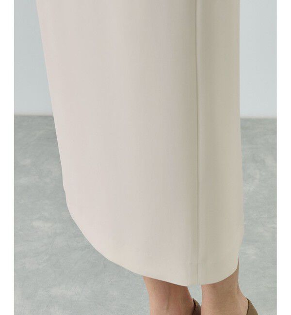 ROPE「トリアセダブルクロス ハイウエストタイトスカート/イージーケア・セットアップ対応・26SS」|スカート|